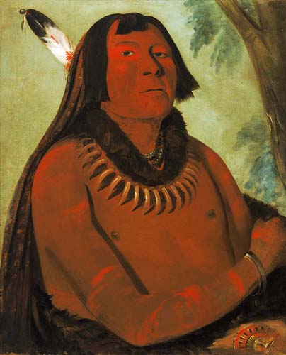 Mah-táhp-ta-a, Rushes through the Middle, a Brave: 1832