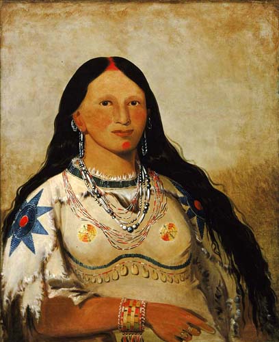 Mi-néek-ee-súnk-te-ka, Mink, a Beautiful Girl: 1832