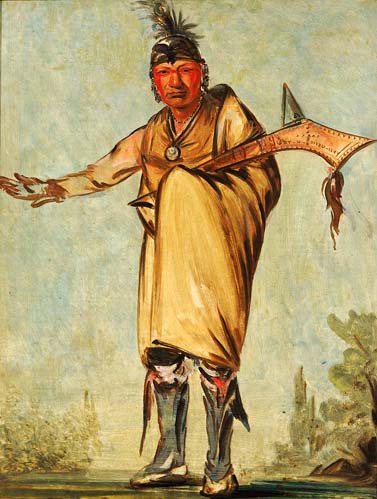 Náw-káw, Wood, Former Chief of the Tribe: 1828