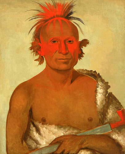 Pash-ee-pa-hó, Little Stabbing Chief, the Younger, One of Black Hawk's Braves: 1832