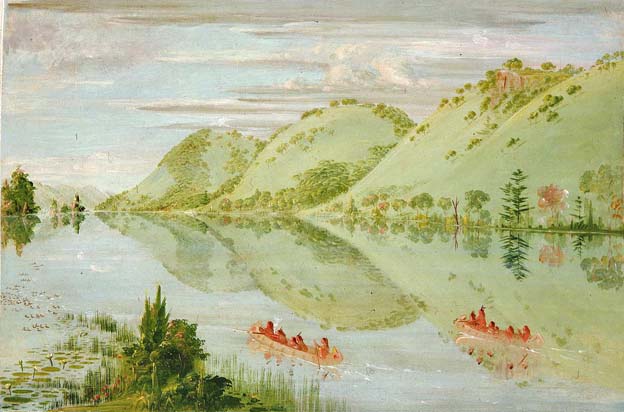 Picturesque Bluffs above Prairie du Chien: 1835