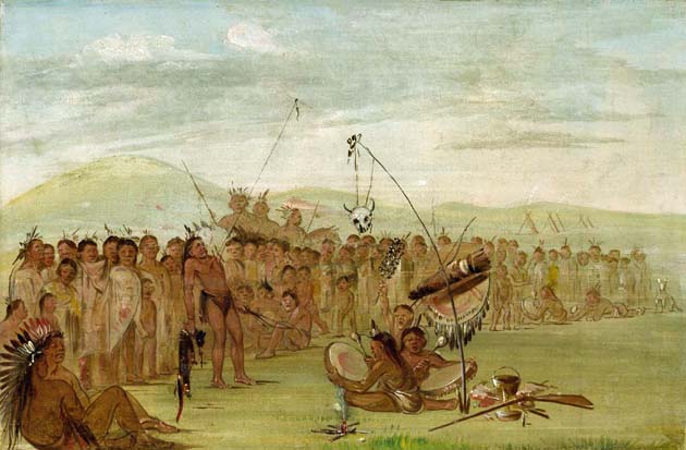 Self-Torture in a Sioux Religious Ceremony: 1835