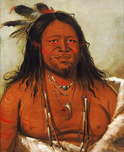 Ta-wáh-que-nah, Mountain of Rocks, Second Chief of the Tribe: 1834