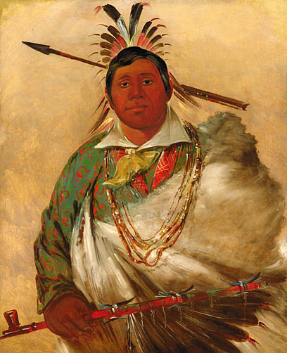 Téh-ke-néh-kee, Black Coat, a Chief: 1834