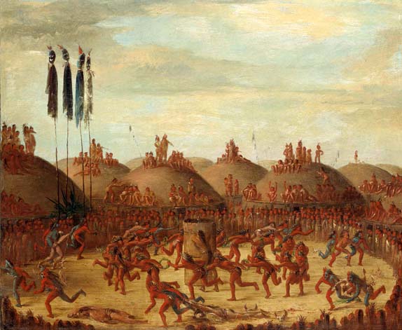The Last Race, Mandan O-kee-pa Ceremony: 1832