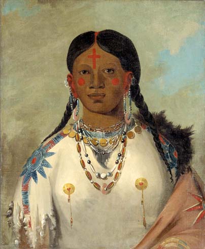 Tís-se-wóona-tis, She Who Bathes Her Knees, Wife of the Chief: 1832