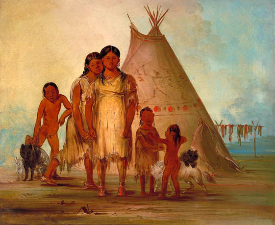 Two Comanche Girls: 1834