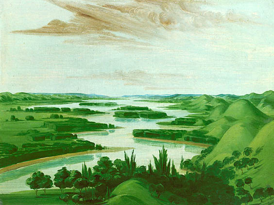 View from Floyd's Grave, 1300 Miles above Saint Louis: 1832