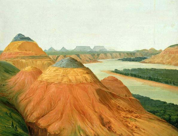 View in the Big Bend of the Upper Missouri: 1832