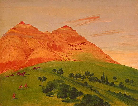 View in the Grand Detour, 1900 Miles above Saint Louis: 1832