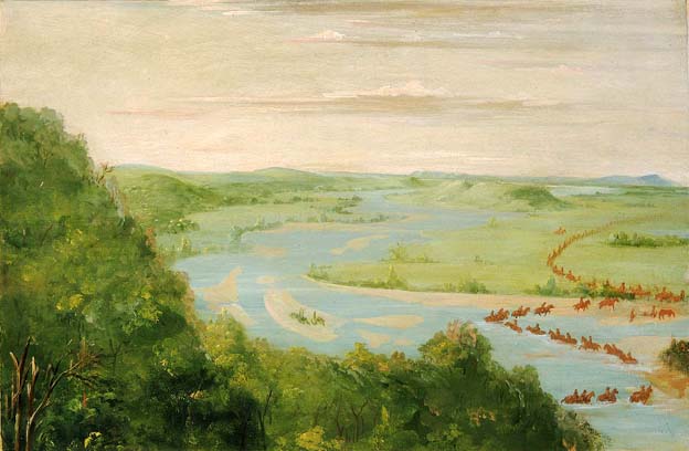 View of the Canadian River, Dragoons Crossing: 1834