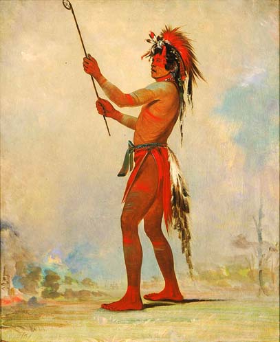 We-chúsh-ta-dóo-ta, Red Man, a Distinguished Ball Player: 1835