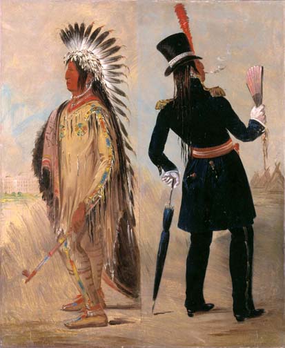 Wi-jún-jon, Pigeon's Egg Head Going To and Returning From Washington: 1837