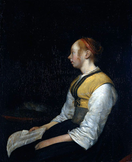 Girl in Peasant Costume Probably Gesina the Painter's Half Sister:  ca 1650
