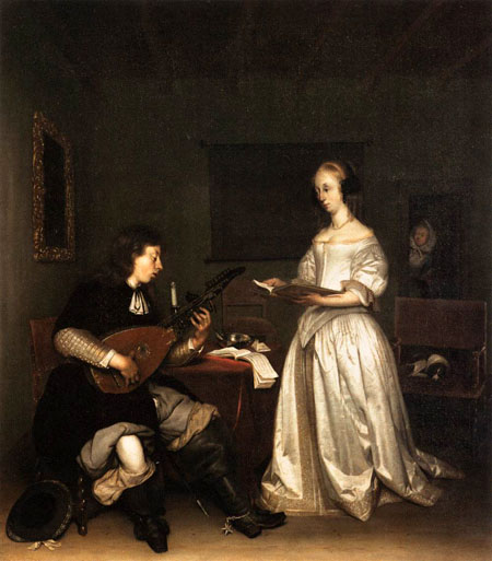 The Duet: Singer and Theorbo Player-1669