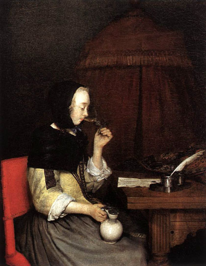 Woman Drinking Wine:  1656-57