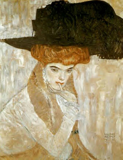 The Black Feather Hat (Lady with Feather Hat): 1910