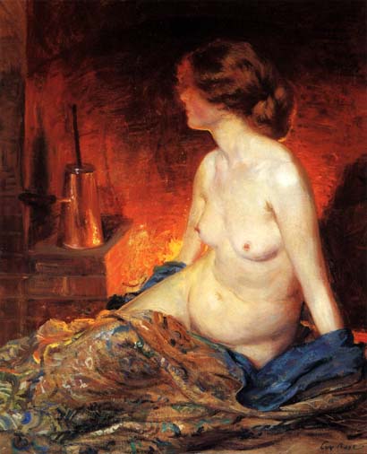 By the Fireside: ca 1910
