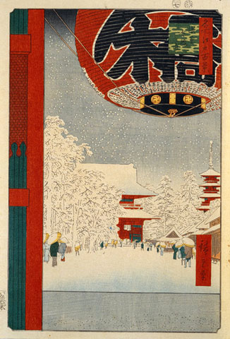 Ando Hiroshige-Kinryusan Temple at Asakusa: 1856