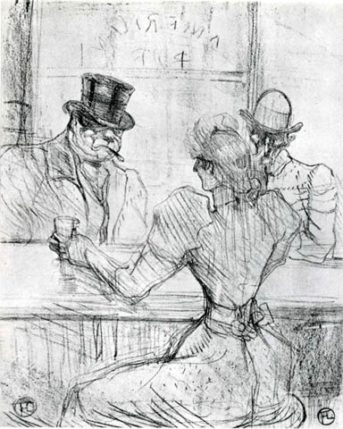 At the Bar Picton, Rue Scribe: 1896