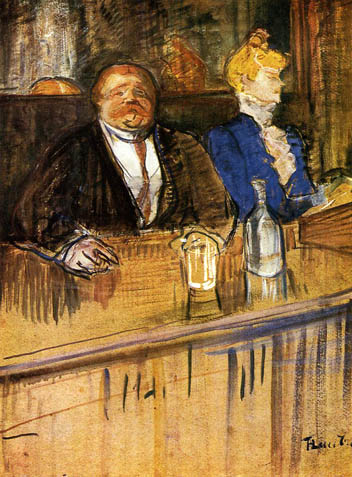 At the Cafe - The Customer and the Anemic Cashier: ca 1898-99