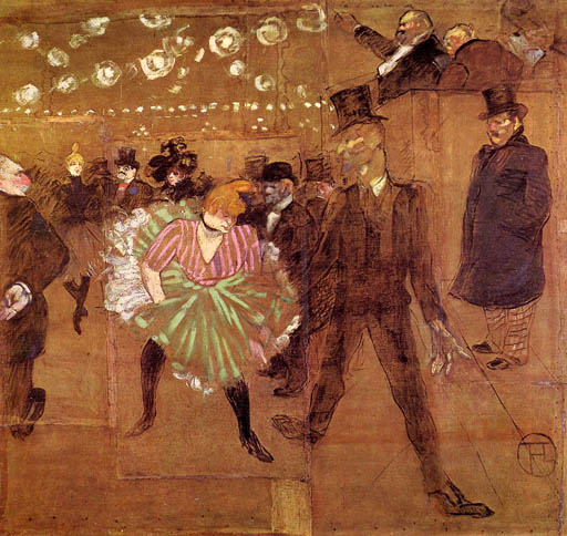 Le Goulue Dancing with Valentin-le-Desosse: 1895