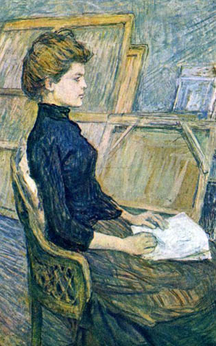 The Painter's Model Helene Vary in the Studio: 1888