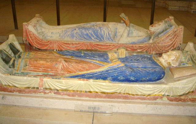 Tombs of Henry II and Eleanor of Aquitaine in Fontevraud Abbey