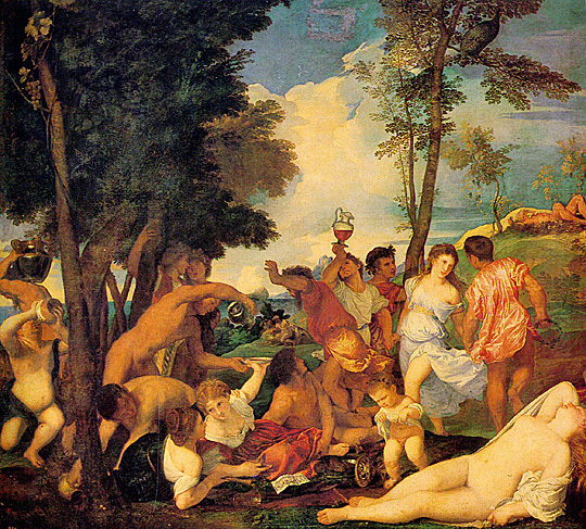 Titian's Bacchanal: 1523-1524