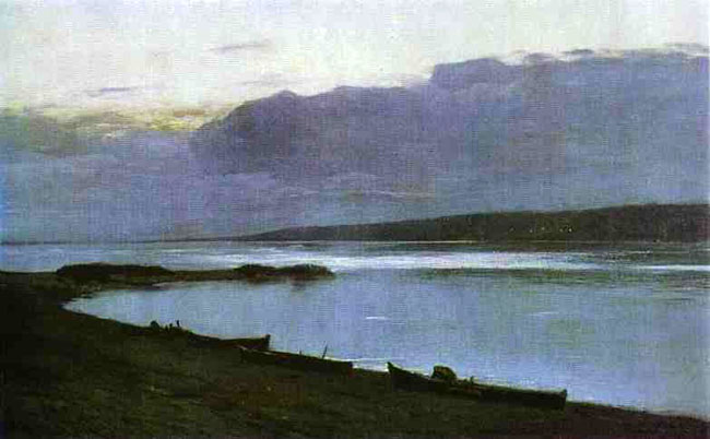 Evening on the Volga: 1888