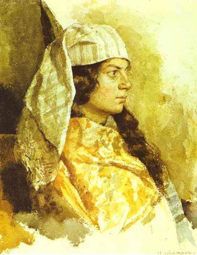 Jewish Woman in an Oriental Shawl: 1884