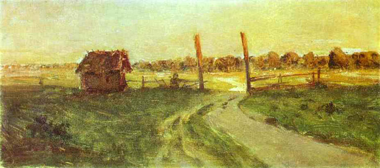 Landscape with an Izba: 1889