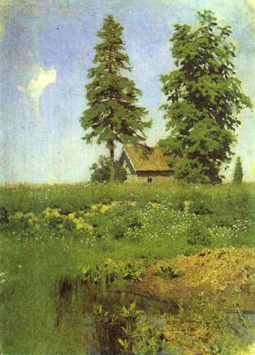 Small Hut in a Meadow: Date Unknown