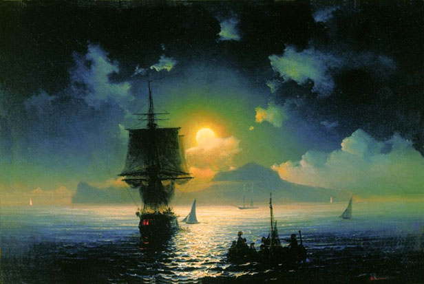 A Lunar Night on Capri: 1841