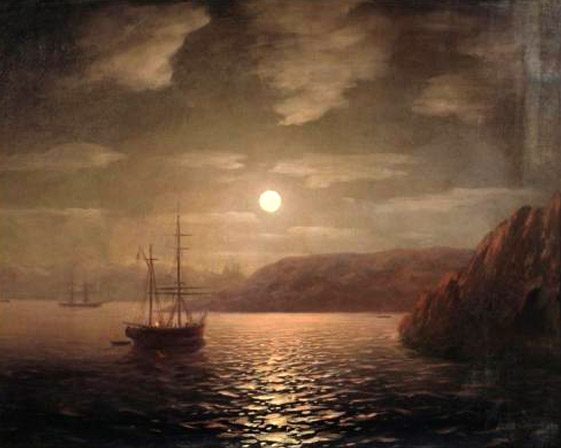 A Lunar Night on the Black Sea: 1855