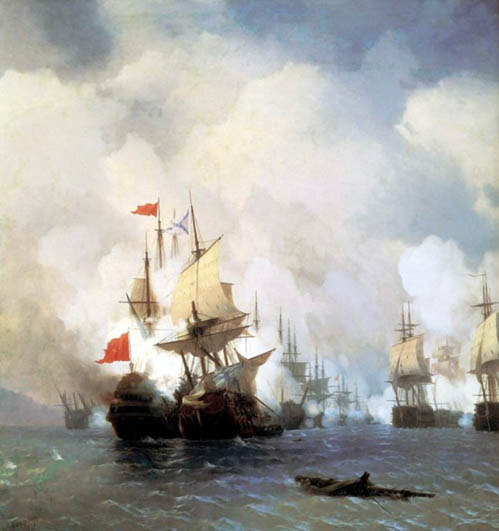 Battle in the Chios Channel: 1848