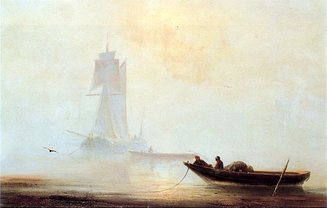 Fishing Boats in a Harbor: 1854