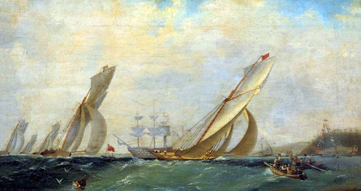 Frigate on a Sea: 1838