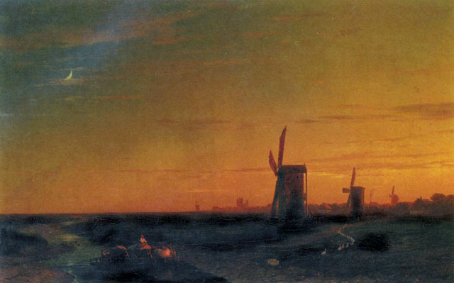 Landscape with Windmills: 1860
