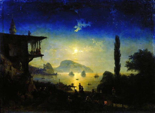 Moonlit Night on the Crimea, Gurzuf: 1839