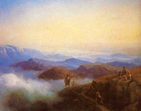 Range of the Caucasus Mountains: 1869