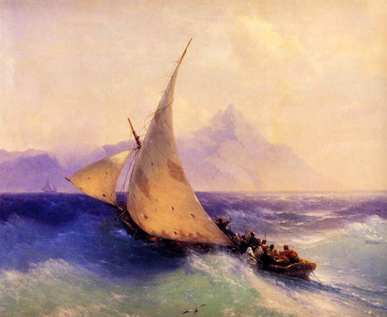 Rescue at Sea (Detail): 1872