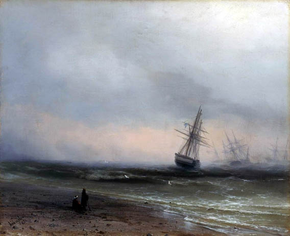 Seascape in Crimea: 1866