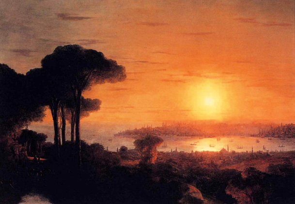 Sunset over the Golden Horn: 1866