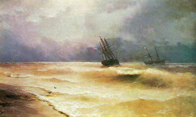 Surf near the Coast of Crimea: 1892