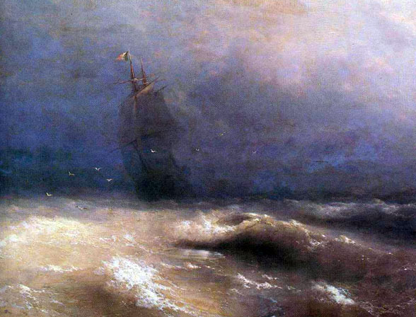 Tempest by the Coast of Nice: 1885