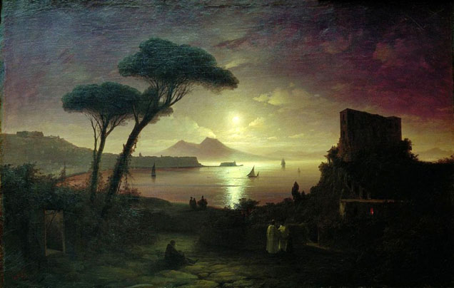 The Bay of Naples on a Moonlit Night: 1842