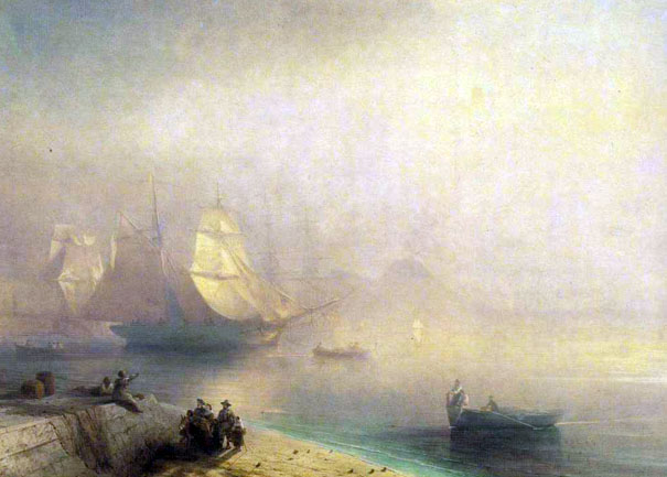 The Bay of Naples on a Misty Morning: 1874