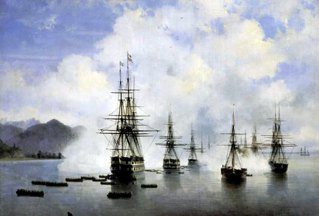 The Landing of Raevsky N. N. near Subashi: 1839