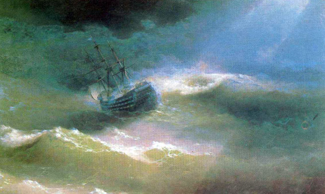 The Mary Caught in a Storm: 1892